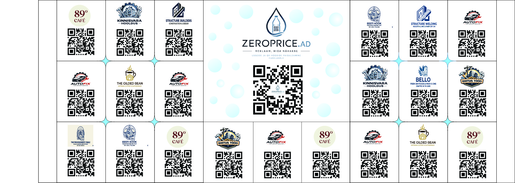 ZEROPRICE.AD advertising bottle label example 2